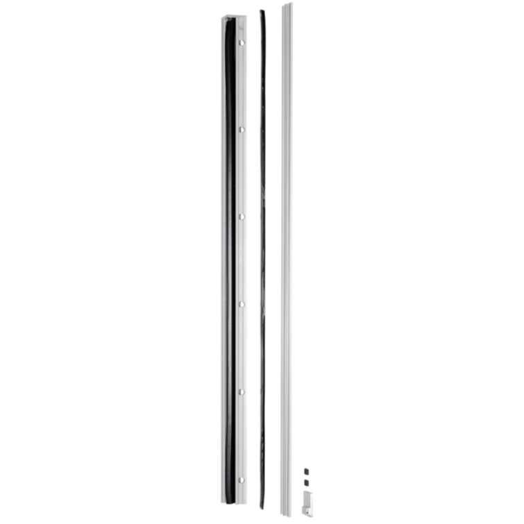 Set with aluminium profiles for french balconies, for glass 10-10,52mm