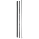 Set with aluminium profiles for french balconies, for glass 10-10,52mm
