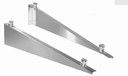 Glass canopy support set (2 supports), glass adaptor d30mm, for glass t 8-12,76 mm
