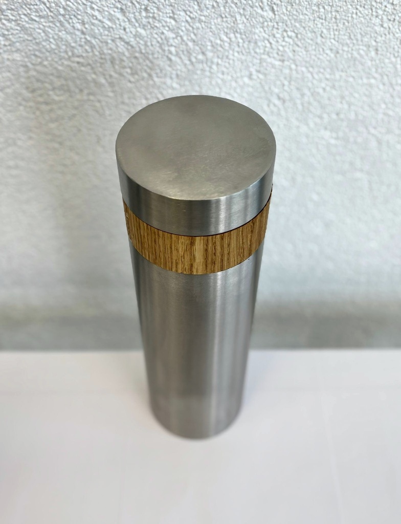 Time capsule stainless steel D102 x L350 mm Brushed