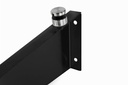 Glass canopy support , glass adaptor d30mm, for glass t 8-12,76 mm (painted RAL9005 AISI 304)