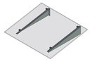 Glass canopy support , glass adaptor d30mm, for glass t 8-12,76 mm (painted RAL9005 AISI 304)