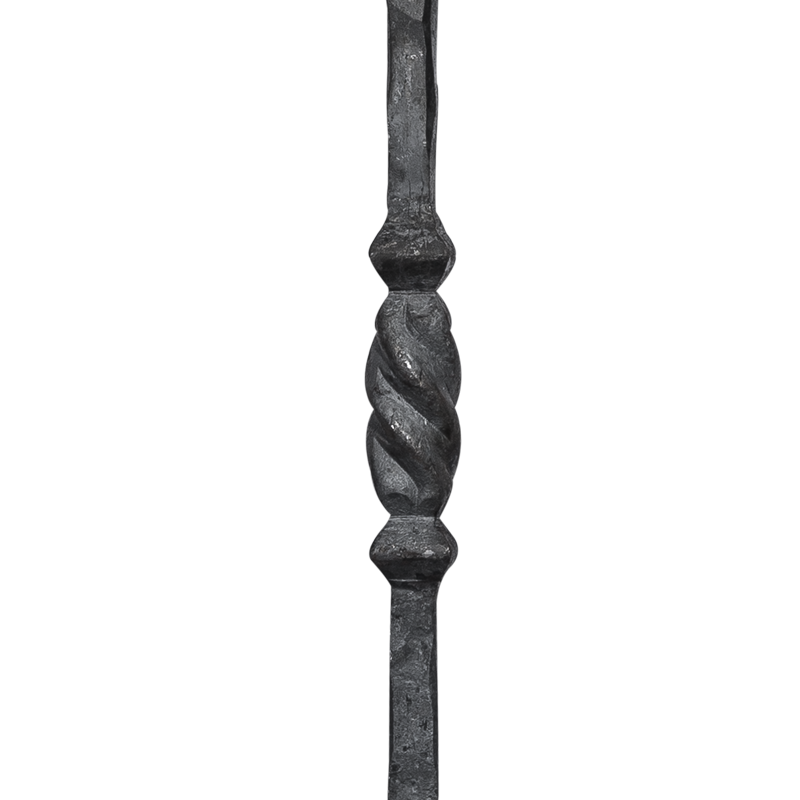 Forged steel baluster 14x14 mm H950 x L30 mm