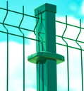 Clamp for wire fence for 40x60 post