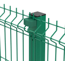 Clamp for panel fences, polyamide, RAL6005 with screw