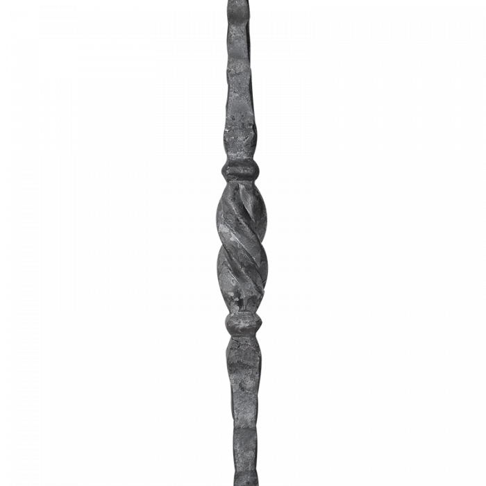 Forged steel baluster  25 mm H1200 x L50 mm