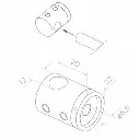 Crossbar holder d12mm D22 H20, AISI 304 (1).webp