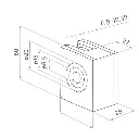 Glass clamp 60x50x28mm, Satin.webp