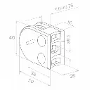 Glass clamp 42,4 b38 L50 H40 W26 a16 AISI 304 (2).webp
