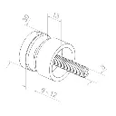 Stika turētājs M8 D30 AISI 304 (1).webp