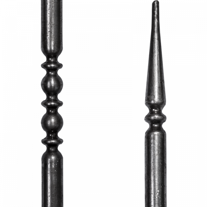 Forged steel baluster D30 mm H900x 1,5 mm