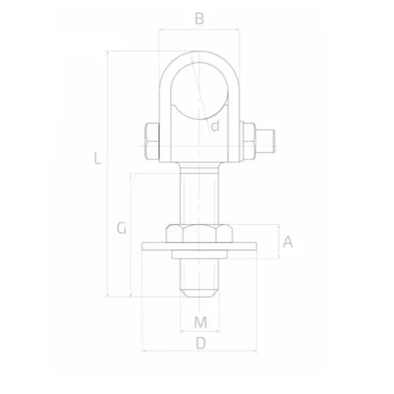 Adjustable hinge for gate, for welding, ring D60 mm.webp