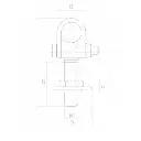 Adjustable hinge for gate, for welding, ring D60 mm.webp