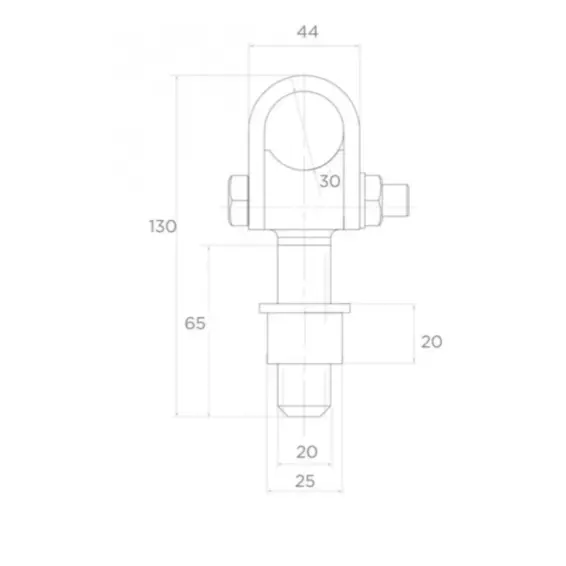 Adjustable hinge for gate, for welding.webp
