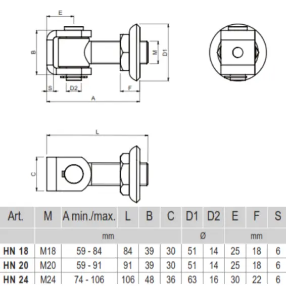 Adjustable hinge, for steel column.webp