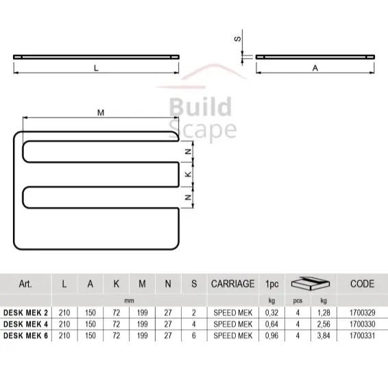 DESK MEK - washer for cantilever carriage.webp