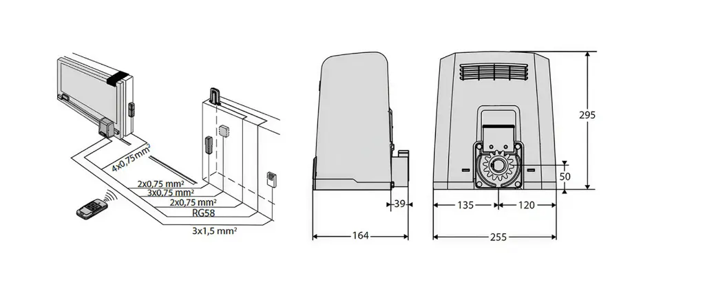BFT DEIMOS ULTRA BT B600 INT KIT DRAWING.webp
