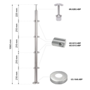 Inox post 42,4 H1060 AISI 304 ( POLISHED )