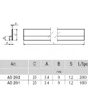 Formed holders for door brush sealer.webp