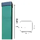 Metal post 80x80x2mm, RAL6005 (2).webp