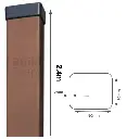 Metal post 80x80x2mm, RAL8017.webp