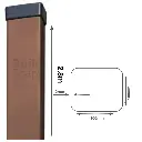 Metal post 100x100x2mm, RAL8017 (1).webp
