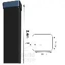 Metal post 60x60x2mm, RAL9005.webp