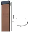 Metal post 60x40x1.2mm, RAL8017 (1).webp