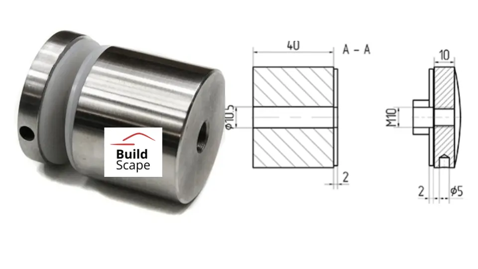 [i01.5014.4XS] Stikla turētājs D50 M10 AISI 304 (8-21.52mm).webp