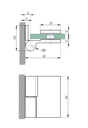 Hinge for shower cabin H65