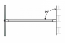 Wall glass stabilizer for shower cabin L1000 mm