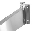 Glass canopy support, glass adaptor D30 (distance 15 mm), for glass t 8-12,76 mm RAL 9005
