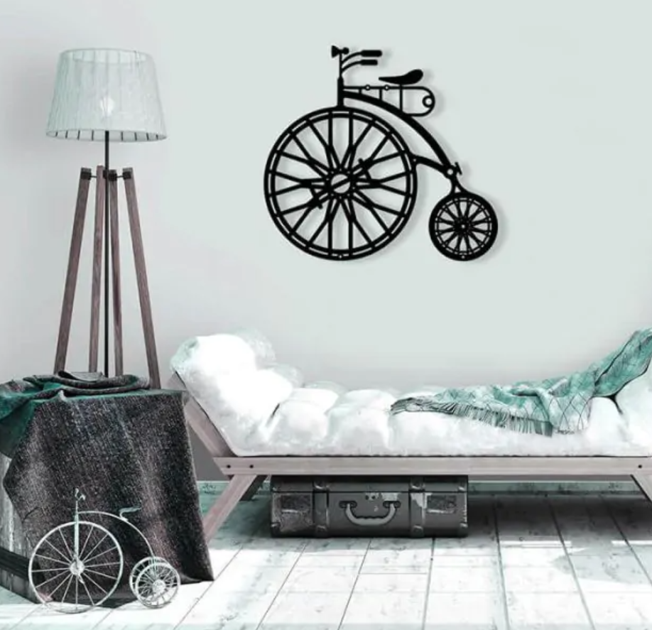 Bicycle - metal wall decoration 500 x 460 mm