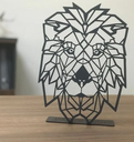 Lion - metal standing decoration 300x200x2 mm