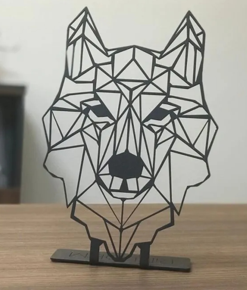 Dog - metal standing ornament 300x200x2 mm