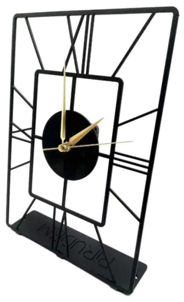 Metal standing clock ASALET 300x200x2 mm