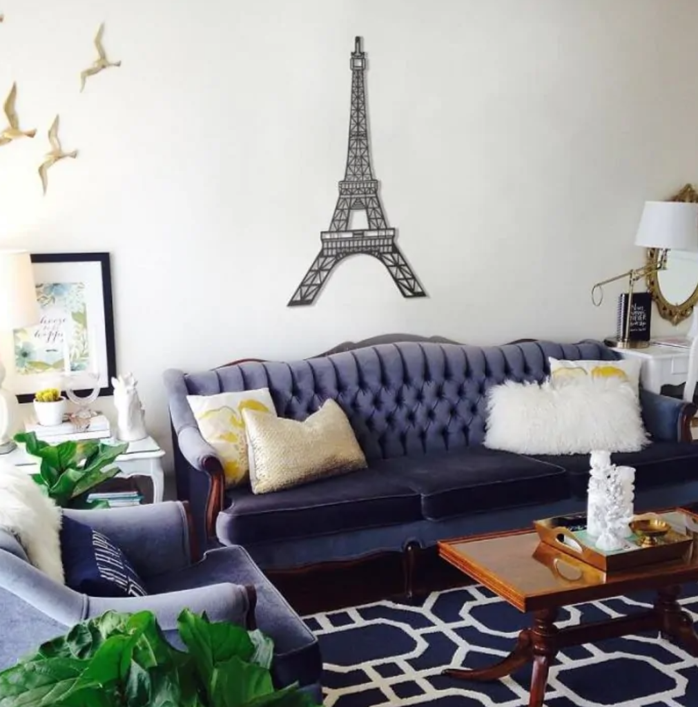 Eiffel Tower - metal wall decoration 700x440x2 mm