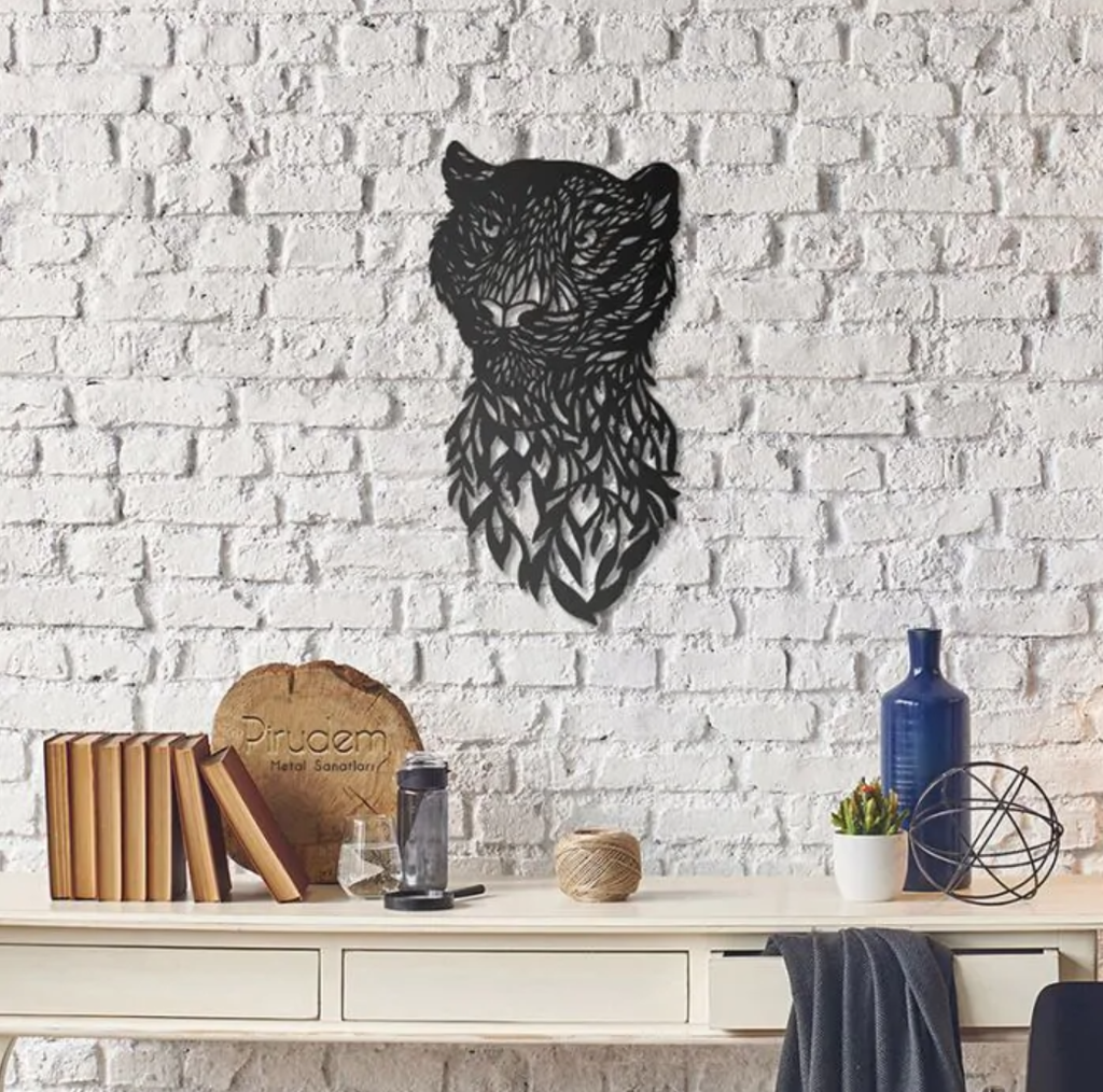 Tiger - metal wall decoration 700 x 370 mm