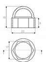 Plastic cap M10