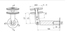 Canopy system (Heavy) D60, for glass 8-17,52mm