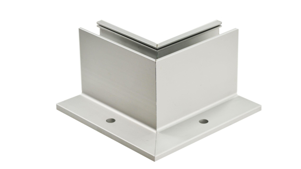 Corner profile, internal - 220x125mm, for t12 - 21,52mm glass, surface - anodized