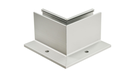 Corner profile, internal - 220x125mm, for t12 - 21,52mm glass, surface - anodized