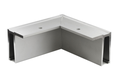 Corner profile, external - 266x171mm, for t12 - 21,52mm glass, anodized