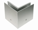 Corner profile, internal - 245x195mm, for t12 - 21,52mm glass, anodized
