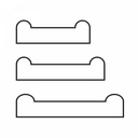 Double-hunched steel forged bar