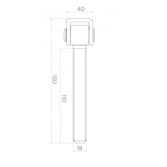 Adjustable steel hinge L150