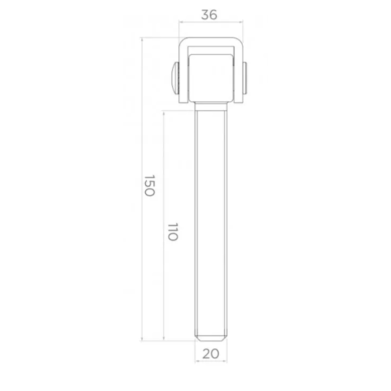 Adjustable steel hinge L150