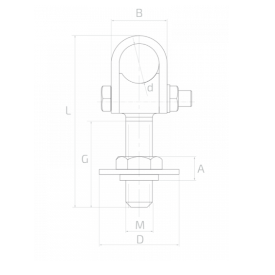 Adjustable hinge for gate, for welding, ring D60 mm