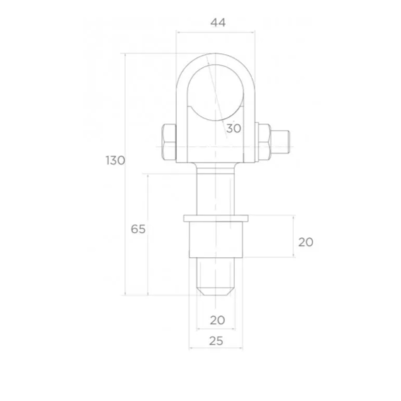 Adjustable hinge for gate, for welding