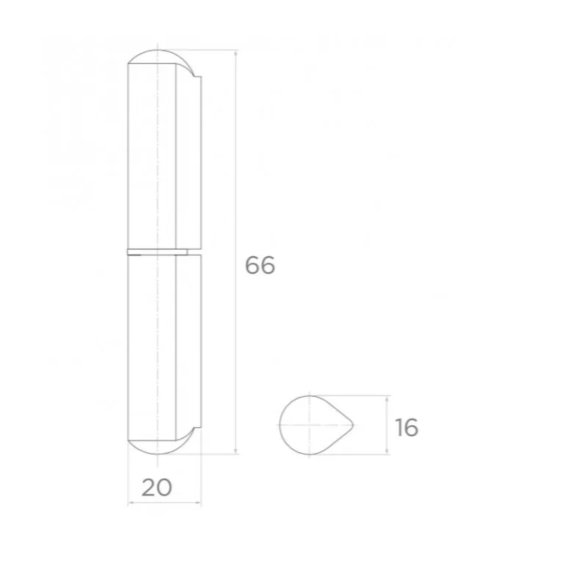 Welding hinge